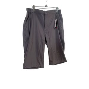 New Baleaf Mens Gray Zippered Activewear Running Sports Shorts XL